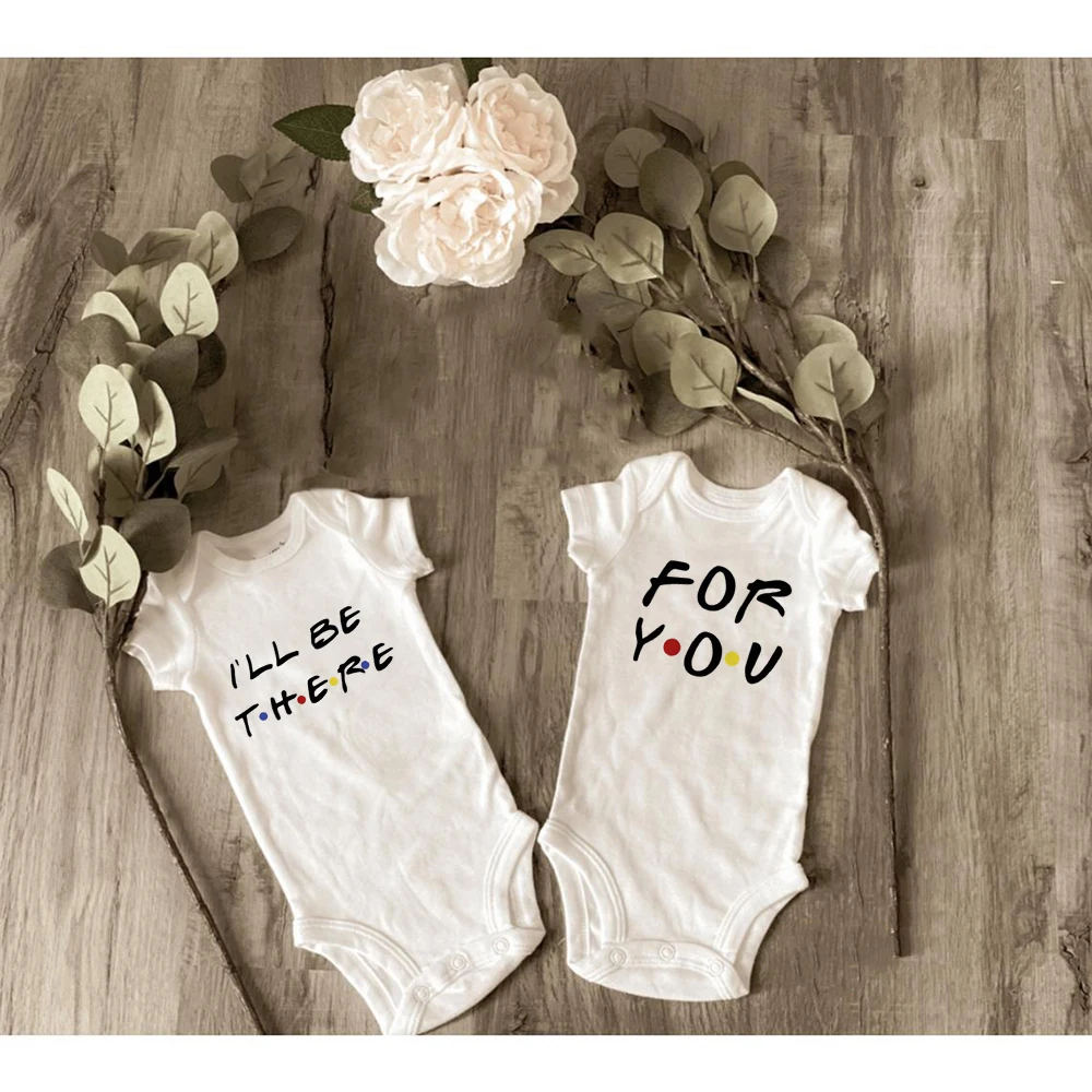 Coming Soon Twin s Baby Shower Gift Baby Bodysuit Twin Birth Announcement New Baby Boys Girls Unisex Family Ropa Clothes 5