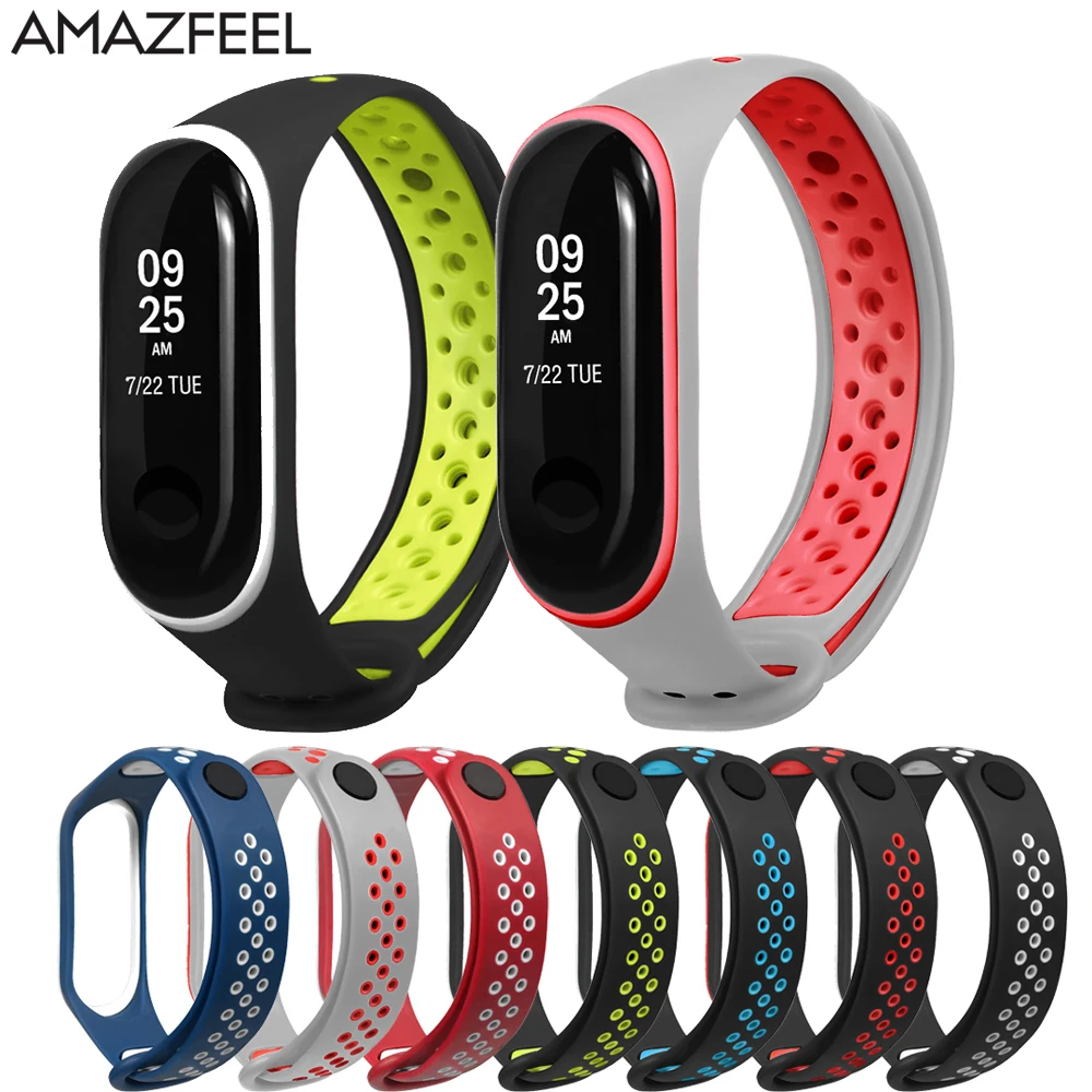 10 шт./упак. мягкий браслет для Mi band 4 спортивный силиконовый Band 4/ 3 резиновые