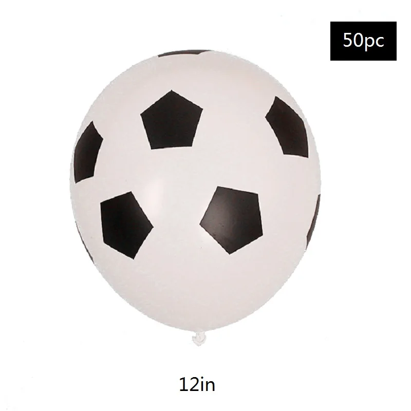 12in latex balloon Арка с воздушными шарами Футбол Дети День рождения воздушные шары мальчик вечерние украшения воздушный шар стенд футбольный шар гирлянда - Цвет: 12in latex balloon