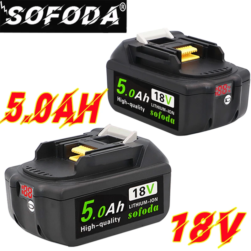 Оригинал для Makita 18V 5000mAh 5.0Ah перезаряжаемые электроинструменты батарея с