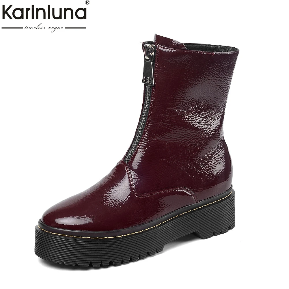 

Women's Brand design 2020 fashion top quality Motorcycles Boots Chunky Heels Ankle Boots Woman Shoes Casual Shoes Women Boot