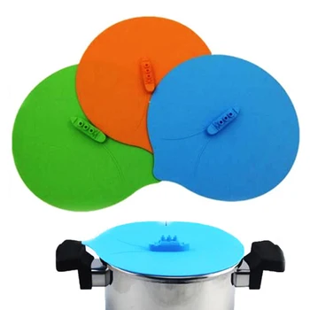 

1PC Steam Ship Silicone Lid Boil Over Spill Stopper Cover Pot Cover Cooking Tools Kitchen Accessories