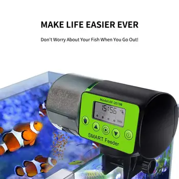 

Automatic Fish Feeder Electric Auto Fish Feeder Vacation Fish Feeder Moisture-Proof Fish Food Dispenser for Aquarium