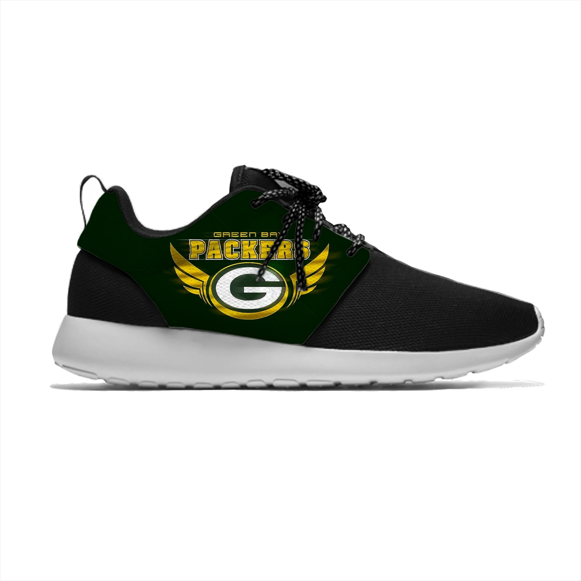 Packers дышащие спортивные кроссовки для отдыха Green Bay футбольная команда фанатов легкая Повседневная Мужская/Женская обувь из сетчатого материала для бега - Цвет: C