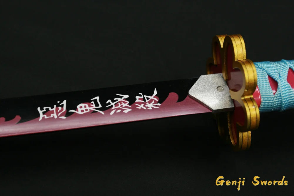 Demon Slayer: Kimetsu no Yaiba Japanese Anime Love Pillar Cosplay Replica Sword Carbon Steel