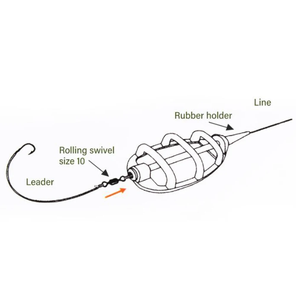 Практичный открытый карп рыболовные приманки Метатель Инструменты Портативный плоский метод плесень встроенный Фидер легко наносится прочные аксессуары
