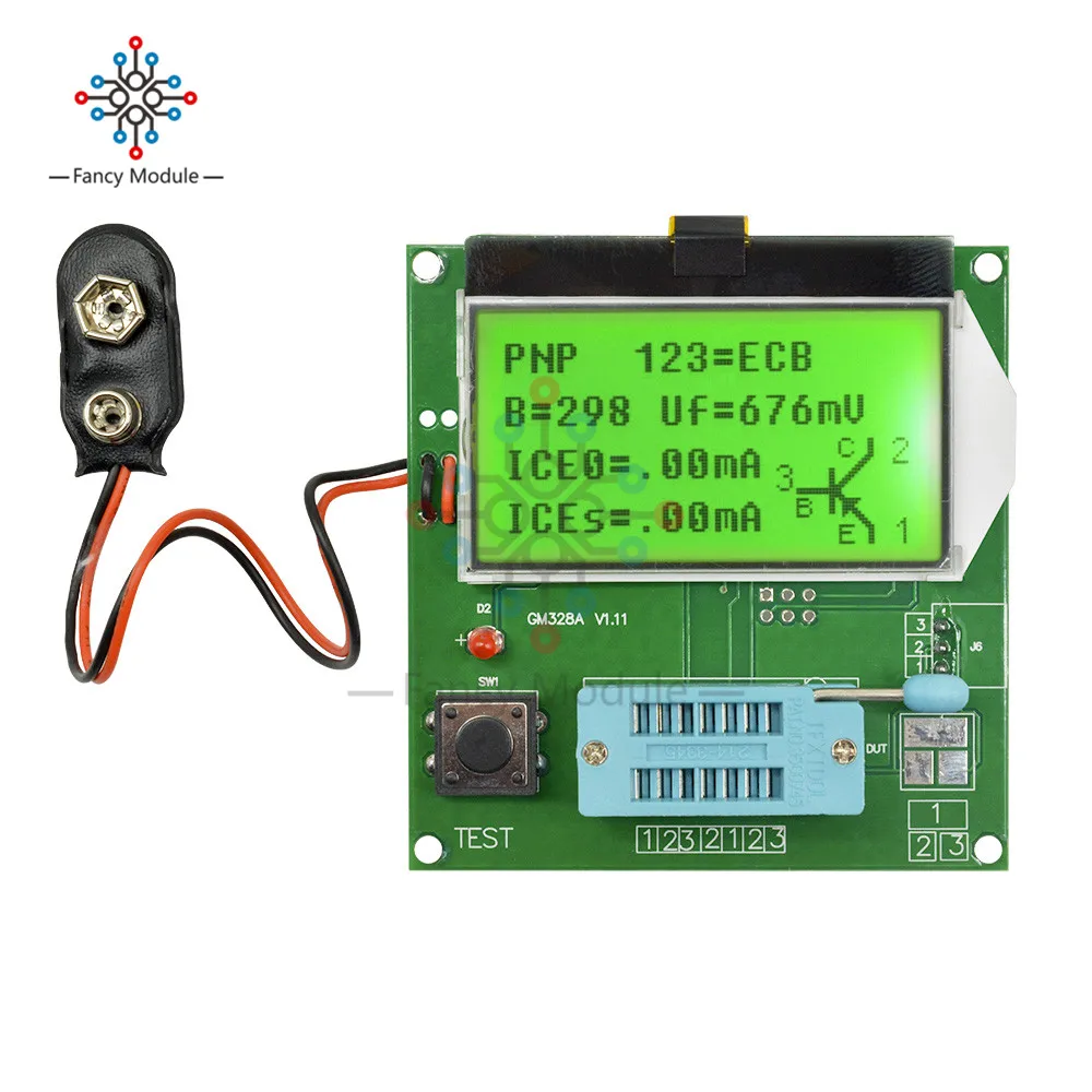 Тестер транзисторов GM328A графический волновой сигнал LCR RLC PWM ESR высокое качество|esr
