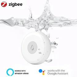Tuya ZigBee Home Alarm Water Leakage Alarm WIFI Water Leak Sensor Detector Flood Alert Need Gateway Work with Alexa Google Home