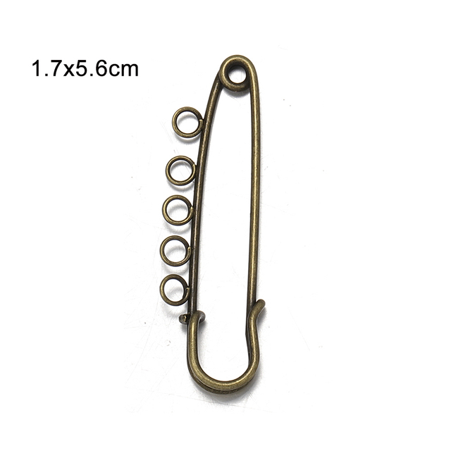 Safety Brooch Pins Base Accessories for DIY Jewelry Making 55/70/75mm Wedding Bouquet Christmas Brooch Findings Supplier
