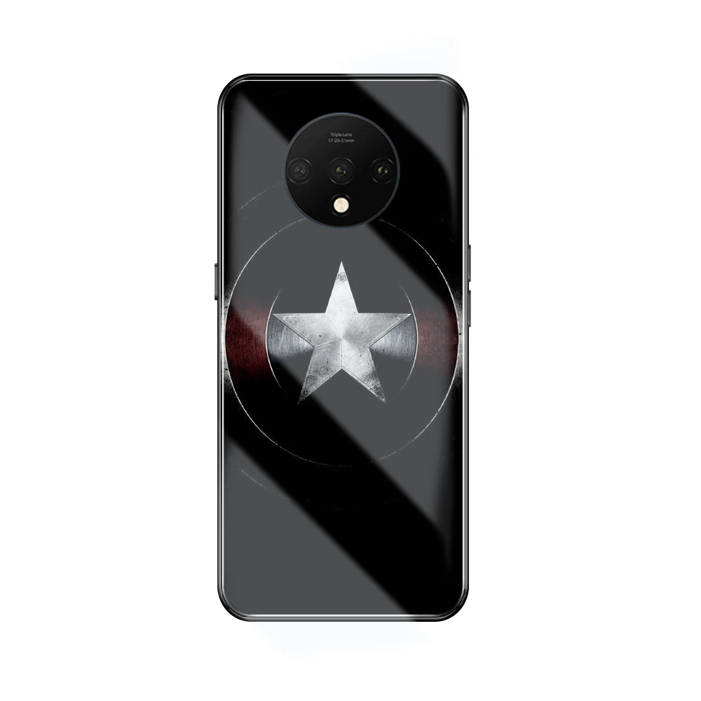 Чехол для OnePlus 7 Marvel Мстители для 1+ 7t стеклянная задняя крышка чехол для телефона оболочка для OnePlus 6t 6 7 pro 1+ 5t DIY стеклянный чехол - Цвет: 108