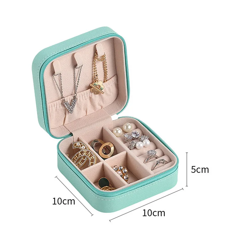 2021 Jewelry Organizer Display Travel Jewelry Case Boxes Portable Jewelry Box PU Leather Storage Joyeros Organizador De Joyas#SS 