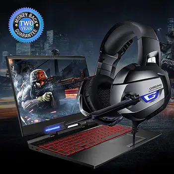

TWISTER.CK Stereo Gaming Headset Enhanced 7.1 Surround Sound Noise Cancelling Mic Headphones for Nintend Switch Laptop