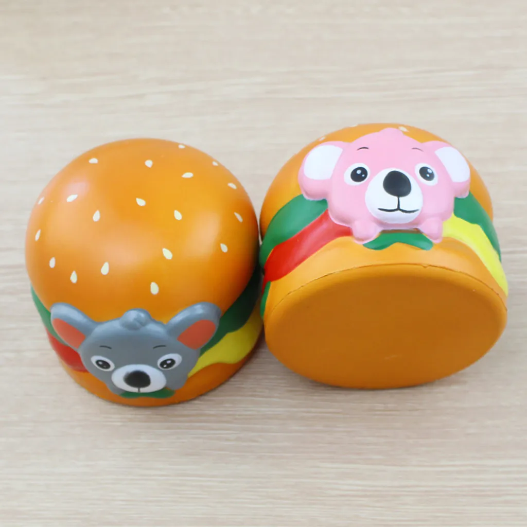 Игрушка для снятия стресса, игрушки Kawaii Squeeze игрушки мягкие коала гамбургера для снятия стресса с ароматом супер медленно поднимающийся ToyW806