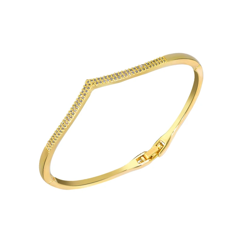 Gwen Metal Cuff Bracelet with Seedbeads - Worn Gold