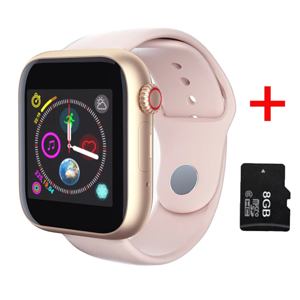 pink 8gb SYSOTORYU Смарт-часы с поддержкой sim-карты, tf-карты, умные часы с камерой, Bluetooth, часы с вызовом, сообщения для Apple, Android, часы для мужчин и женщин - Цвет: pink 8gb