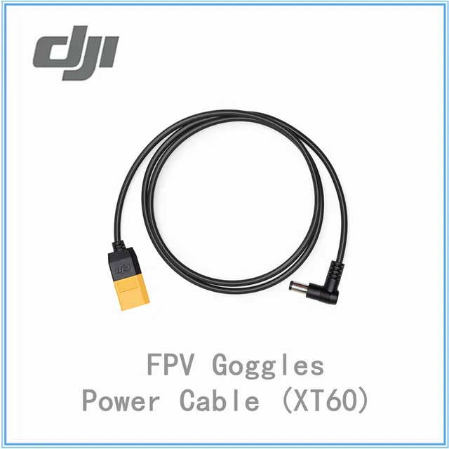 DJI FPV Goggles Power Cable XT60 Original Accessories for FPV Goggles V2 to DC Power Cable Connects the Goggles to Battery