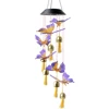 Solar Powered Windchime Color-Changing Led Hanging Lamp, Waterproof Automatic Sensor Solar Light for Outdoor Indoor 2