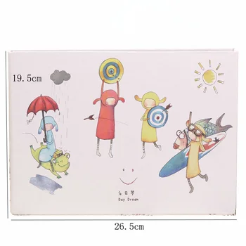 

New Cartoon Photo Album Diy Handmade Loose-Leaf Children Photo Album Self-adhesive Birthday Gift Family Memory Record Scrapbook