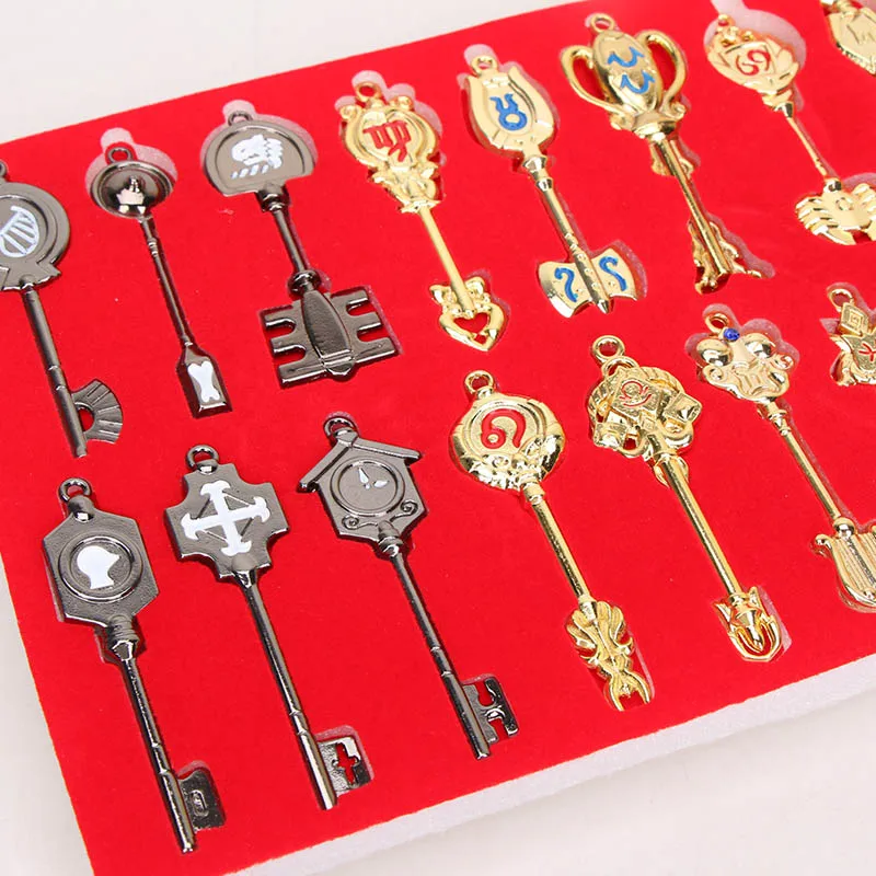 28 шт./компл. брелок с изображением Феи хвоста Люси для косплея золотые подвески