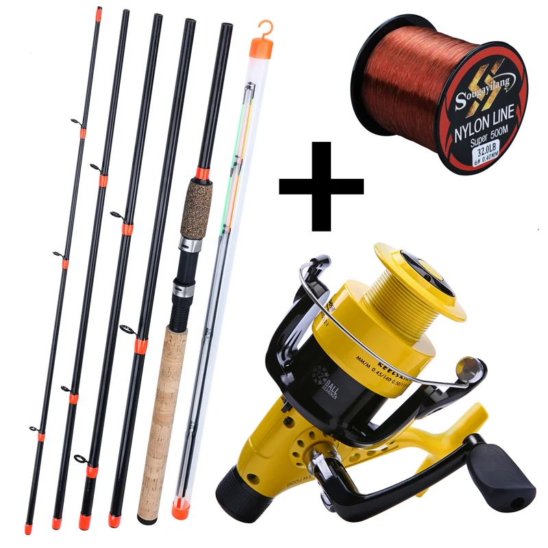 Sougayilang Carp Fishing Rod Reel Combo with 3M 9.8Ft Spinning Fishing