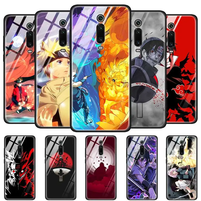 

Tempered Glass Case for Redmi 7 8A Note6 7 8 K20 K20 Pro Shell for Xiaomi Mi A3 CC9E CC9 Back Shell Anime Naruto Naruto Minimali