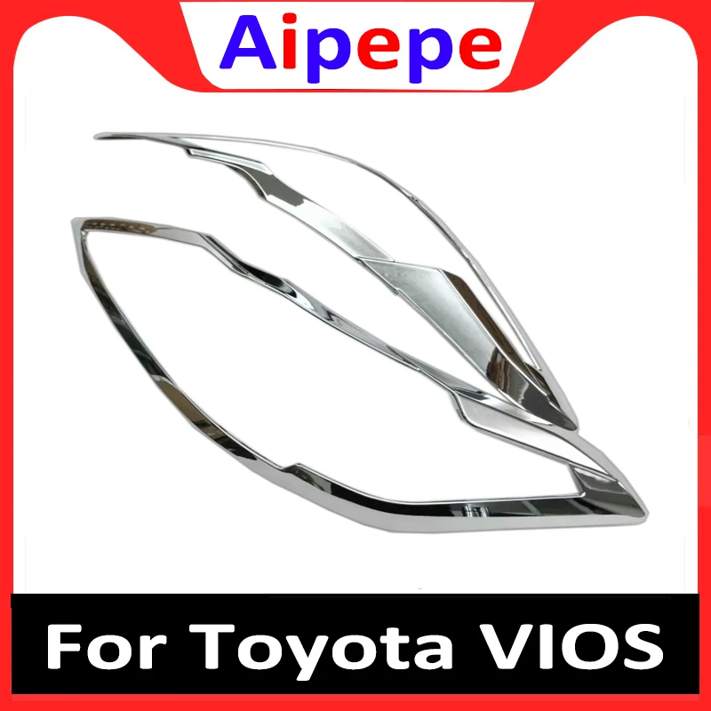 Voor Toyota Xo150 Vios Yaris ATIV 2017 ABS Head Light Lamp Cover Trim