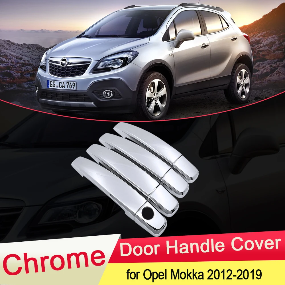 Для Opel Vauxhall Mokka X Encore 2012 2013 2014 2015 2016 2017 2018 2019 хромированная крышка для дверной ручки