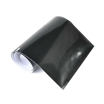 

1 pc Car Sticker Parts Car Accessories Ultra Black Carbon Fiber Style New