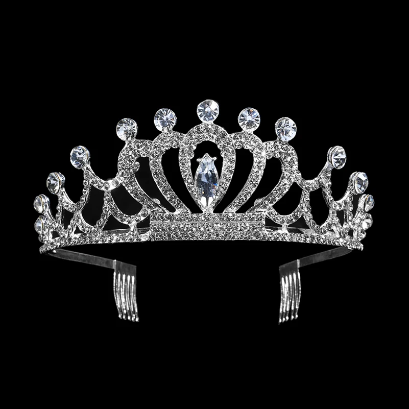 Linglewei новая корона с гребнем сплав ювелирные изделия с бриллиантами свадебная корона
