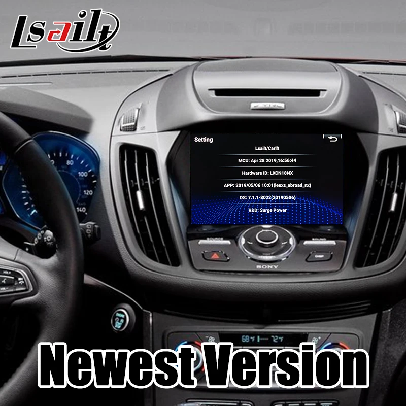 Android 7,1 видео интерфейс gps навигационная коробка для Ford Escape Focus Kuga Edge Explorer поддержка ADAS, Carplay dongle