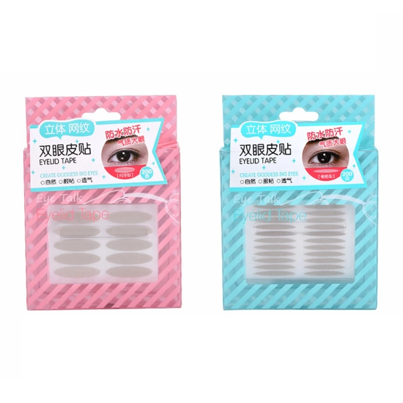 Breathable Waterproof 200pcs Lace Double Eyelid Stickers Natural Natural Invisible Double Eyelid Stickers* MKXJ