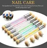 baby boomer sponge Gradient Brush With 4 Replace Sponge Heads Glitter Powder Dotting Gradient Pen Sponge Nail Art 1