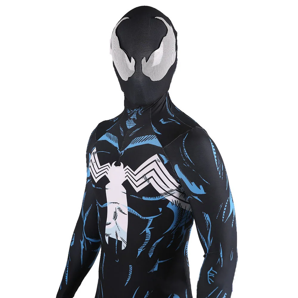 

Mcfarlane Peter Parker Spiderman Symbiote Cosplay Costume Superhero 3D Printed Spandex Bodysuit Halloween Costume For Adult/Kids