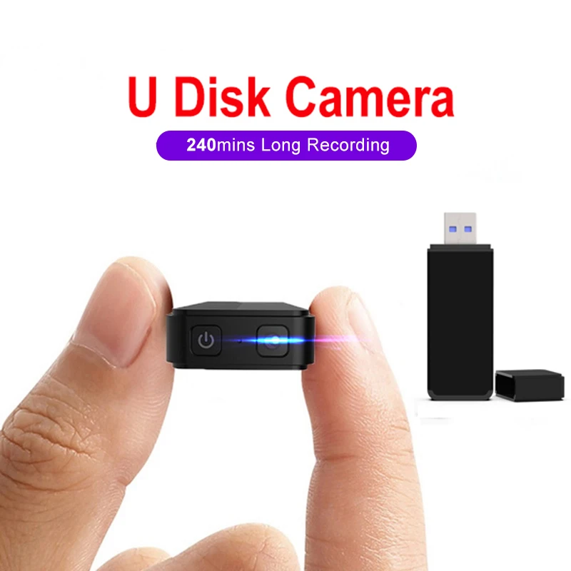 Металлическая мини-камера HD 240 P с USB и длительной записью в течение 1080 минут