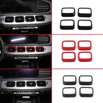 

Car Styling ABS Black Central Console Air Outlet Frame Cover Trim For Mercedes Benz GLE GLS Class W167 X167 2020 Car Accessories