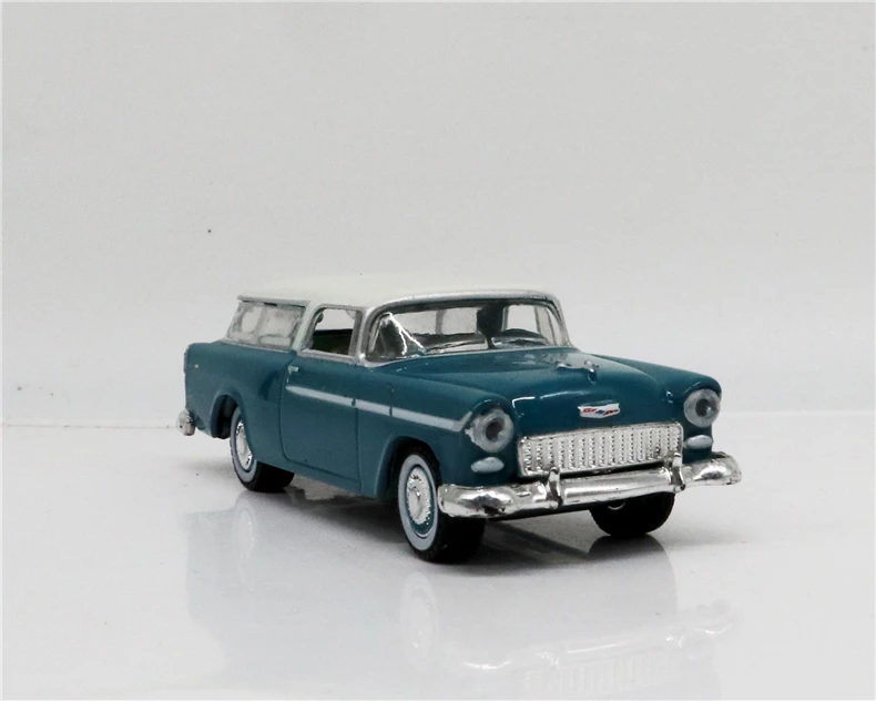 Зеленый светильник 1: 64 Chevrolet Nomad 1955 бутик сплава автомобиля игрушки для детей Детские игрушки модель оптом
