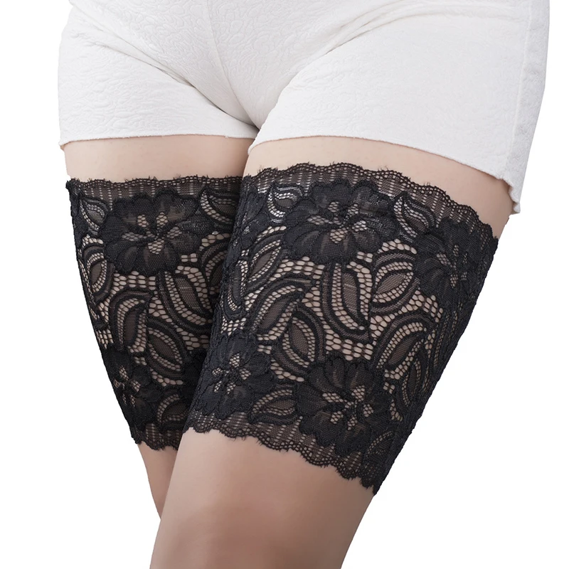 

Fashion Thigh Bands Leg Warms Summer Women Sexy Lace Flower Bandalettes Beenwarmers Bandelettes Thighs Ladies Anti-skid Socks