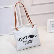 Осень стиль простая модная парусиновая большая сумка на плечо сумка/ручная сумка Для женщин корейско-Стиль хозяйственная сумка-мешок