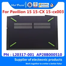 MAD DRAGON бренд ноутбук Нижняя часть корпуса крышка в сборе черный корпус зеленый коврик для hp 15 15-CX 15-cx003 L20317-001 AP28B000510