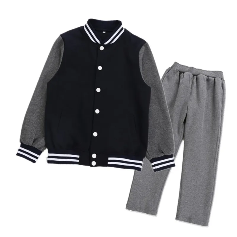 

2019 Kindergarten Kindergarten Suit Autumn Spring And Autumn College Style British Style Baseball Uniform Primary School STUDENT