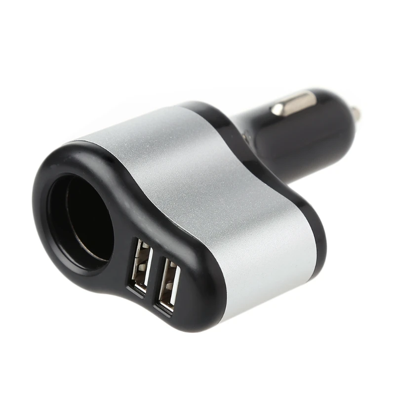 Универсальное автомобильное зарядное устройство с двумя usb-портами с гнездом прикуривателя 12 V-24 V 120W