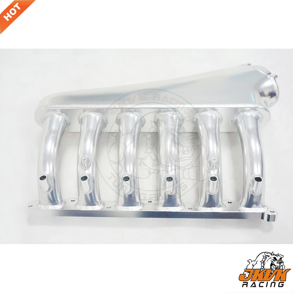 JKVK RACING 90mm N52 B30 3.0L 빌렛 알루미늄 흡기 매니 폴드 전면 레일 어셈블리 (연료 레일 키트 포함) 2004-2013 525xi z4 x1 x3