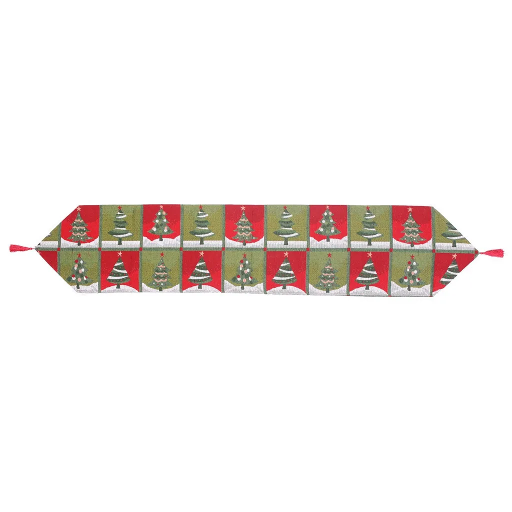 Рождественская Праздничная столовая дорожка на стол, Рождественская Свадебная дорожка на стол для шампанского, столовая, Ресторанный стол, Рождественское украшение, A30828 - Цвет: C