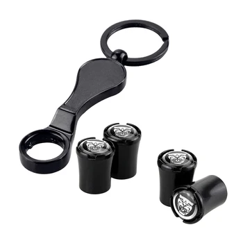 

Car Tire Theft-proof Valve Caps For Jaguar F-Type S TYPE 2000 Sportbrake SVR XKR XFR XF XK8 Small Waist Auto Styling Decoration