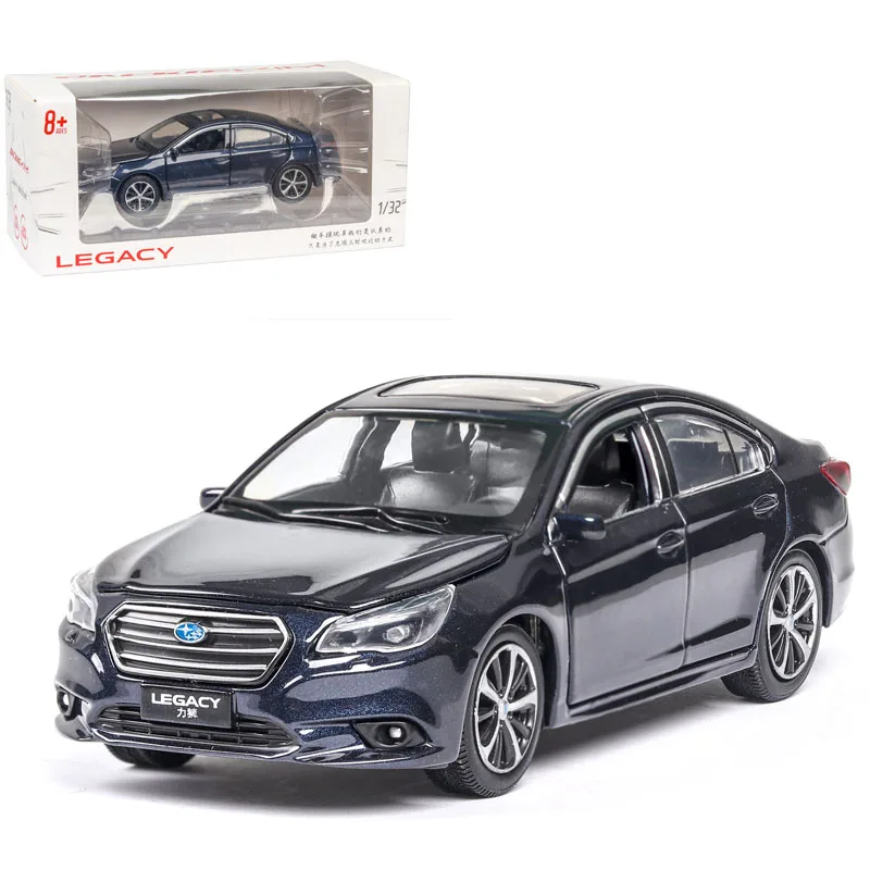 1:32 Subaru Legacy модель автомобиля литая игрушка модель автомобиля звук и светильник детская игрушка коллекционные вещи - Цвет: Boxed blue