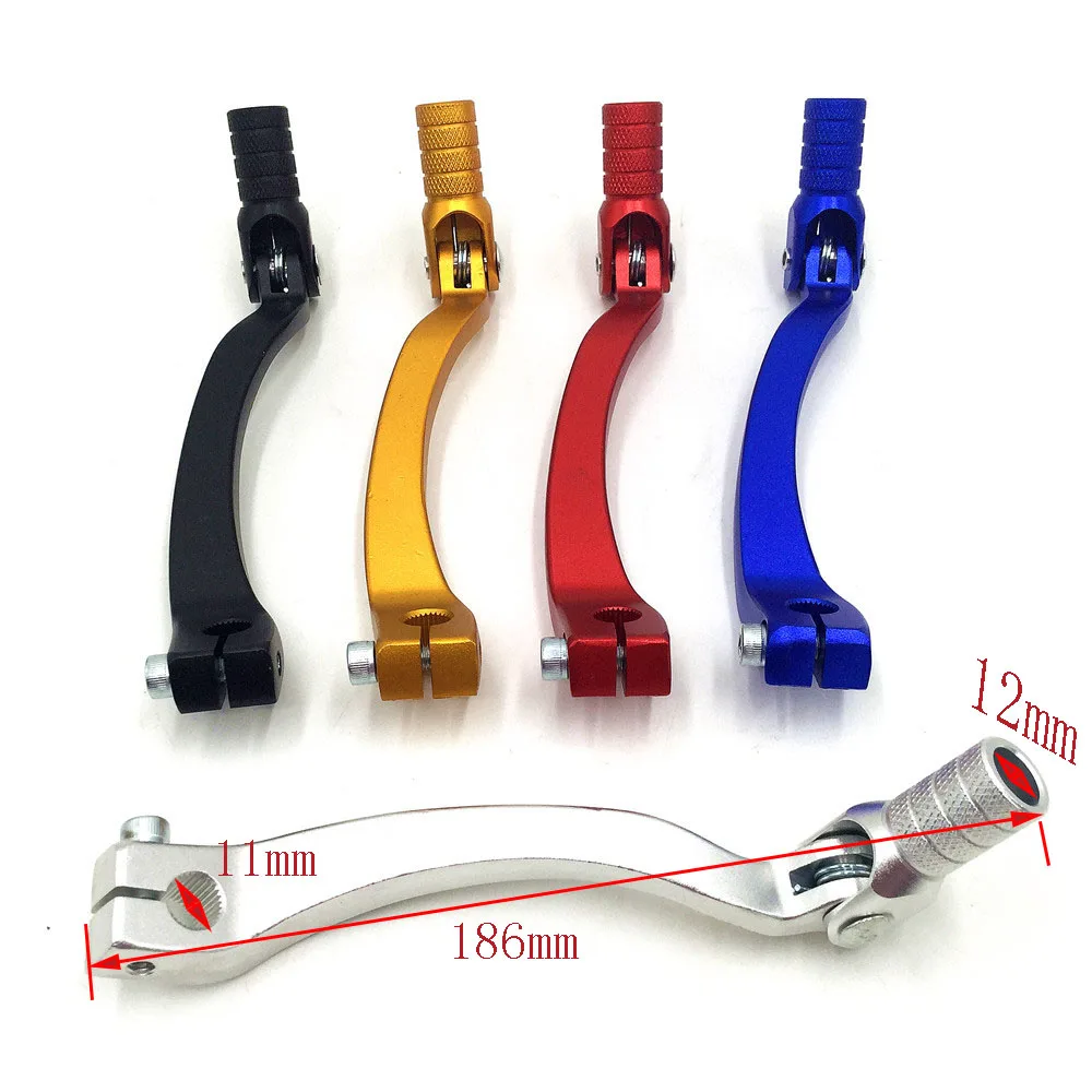 Tanie Motocykl CNC składany aluminium dźwignia zmiany biegów dźwignia zmiany biegów Fit motocykl ATV motor terenowy Pit rowery dźwignia zmiany biegów Kayo