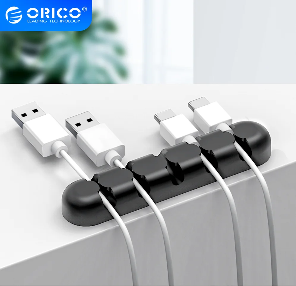 ORICO CBS7 Silicone Desktop Cable Organizer Charger Wire Holder Clip Management 