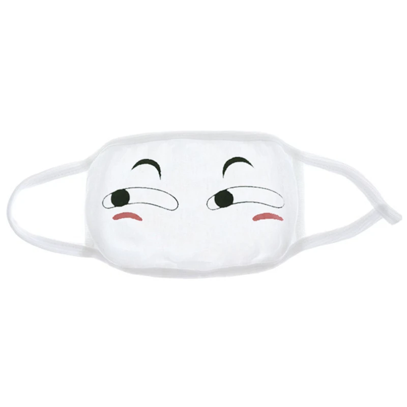 Fashion Expression Mouth Mask Anime Cotton Mouth Mask Unisex Mask Mouth-muffle Dustproof Respirator Cute Anti-Dust Mouth Covers - Color: Multi