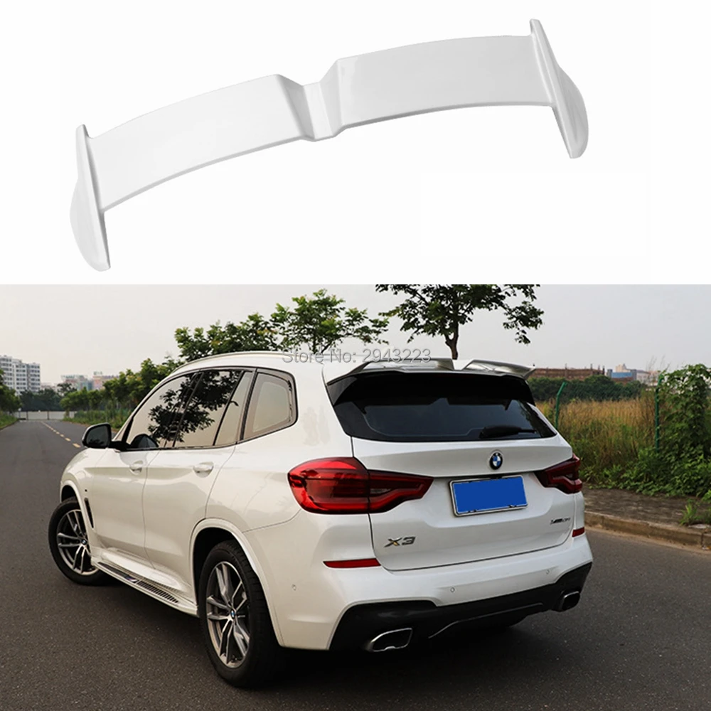 

Car Styling ABS Plastic Painted Black White Blue Color Rear Roof Trunk Wing Boot Roof Spoiler For BMW X3 2018 2019 2020