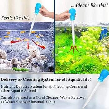 

Feeder fish tank multi-function dropper pipette coral feeder cleaner water replacement toilet spot seconds issued аквариумы 02*